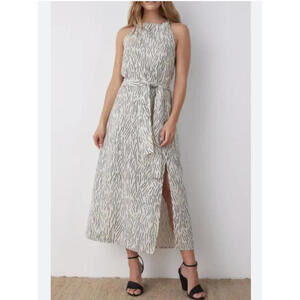 Bella Dahl Halter Neck Dress with Abstract Print
